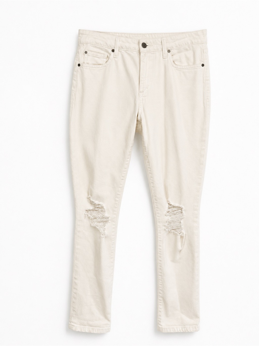 Joe's Jeans Women’s Skinny Distressed Knees White Jeans